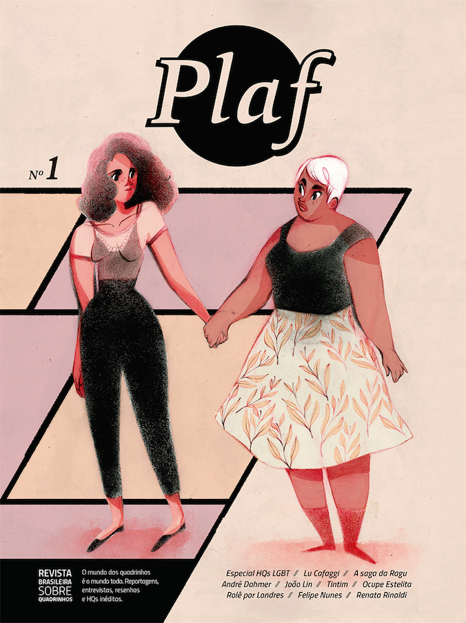 A capa da 1ª edição da Plaf, a mais nova revista brasileira sobre HQs: “Temos como desafio mostrar os quadrinhos como uma arte que dialoga com o mundo”